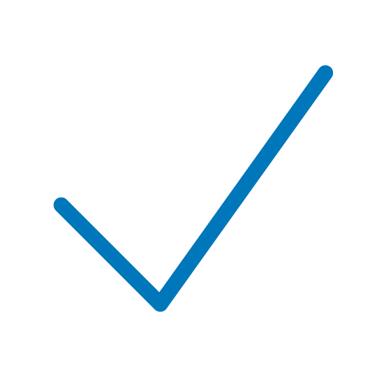 hashcap - Blauer Haken für Bestätigung oder Erfolg